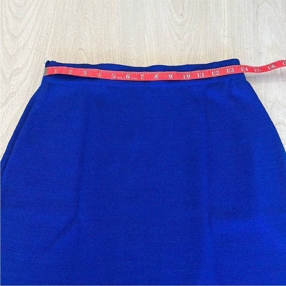 St. John Collection Royal Blue and Black Skirt Suit Set - Picture 6 of 10